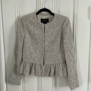 Ann Taylor Factory tweed suit jacket